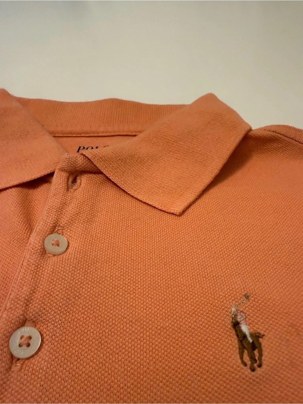 Ralph Lauren Orange Short-Sleeve Polo